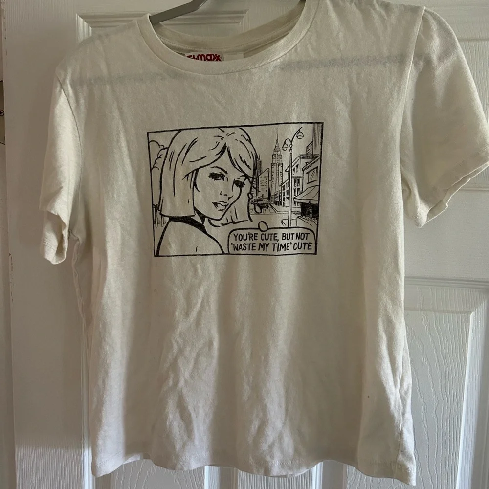 RE/DONE Cream T-Shirt - Picture 2 of 3